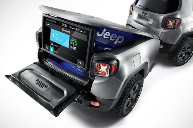 Jeep Renegade Hard Steel concept with Uconnect live infotainment system feel desain 4