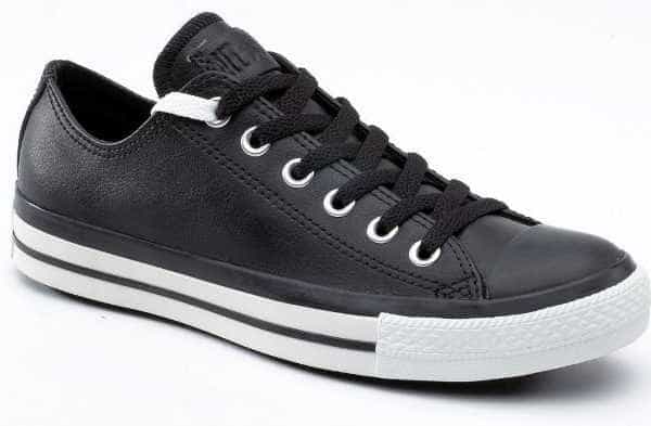 Converse Chuck Taylor Leather Ox Shoes Black White