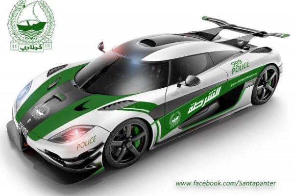 Koenigsegg One:1 policja Dubaj