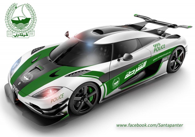 Koenigsegg One:1 policja Dubaj