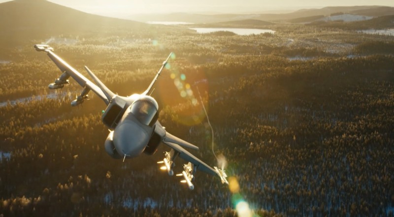 mysliwiec gripen wideo