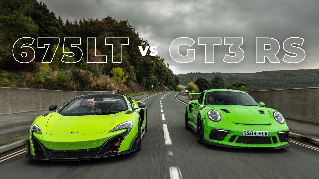 Porsche 911 GT3RS vs McLaren 675LT Spider